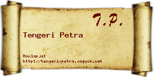 Tengeri Petra névjegykártya